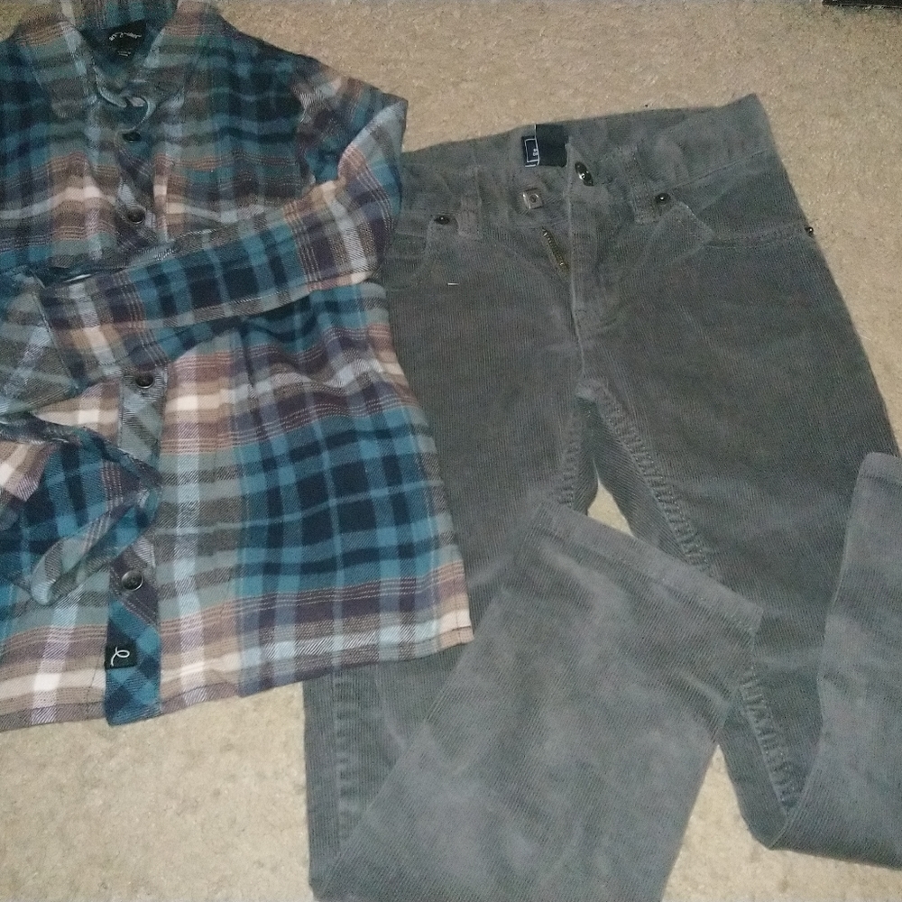 Boys Grey & Blue